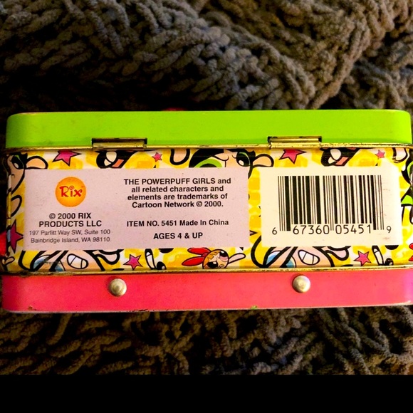 Powerpuff Girls Mini Tin Lunchbox/Purse VINTAGE - Picture 4 of 5